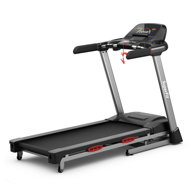 4.75 HP Folding Treadmill with Auto Incline and 20 Preset Programs-BlackCostway Gallery View 1 of 12
